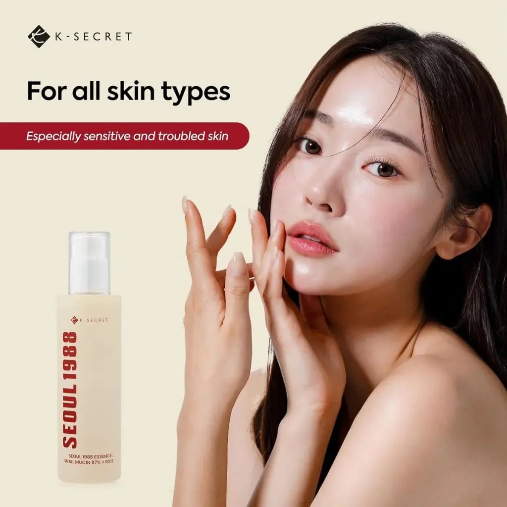 K-Secret - Seoul 1988 Essence: Snail Mucin 97 Percent + Rice 100ml
