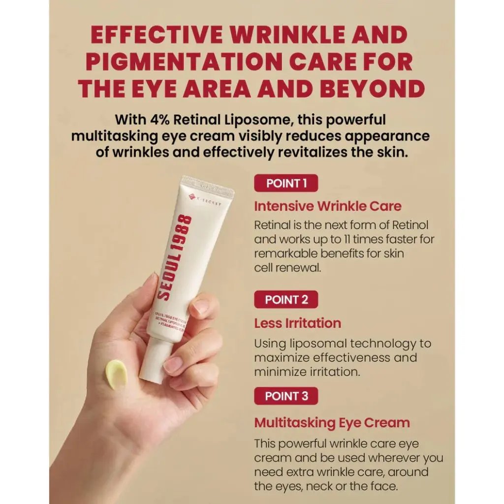 K-Secret - Seoul 1988 Eye Cream: Retinal Liposome 4 Percent + Fermented Bean 30ml