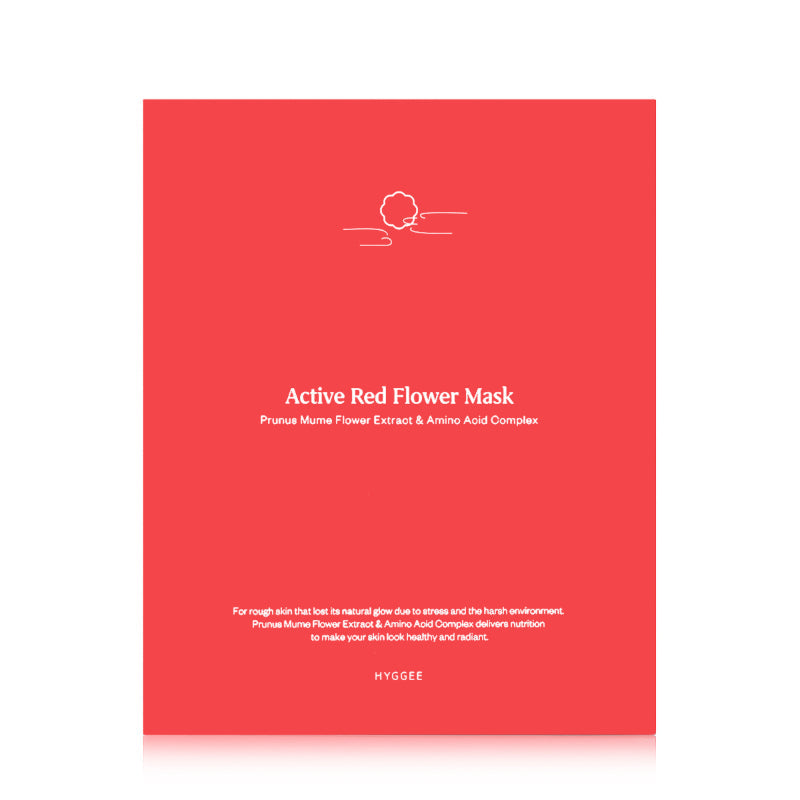 Active Red Flower Mask