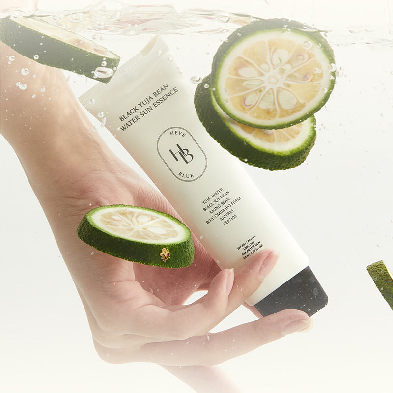 Schwarze Yuja-Bohnen-Wasser-Sonnenessenz