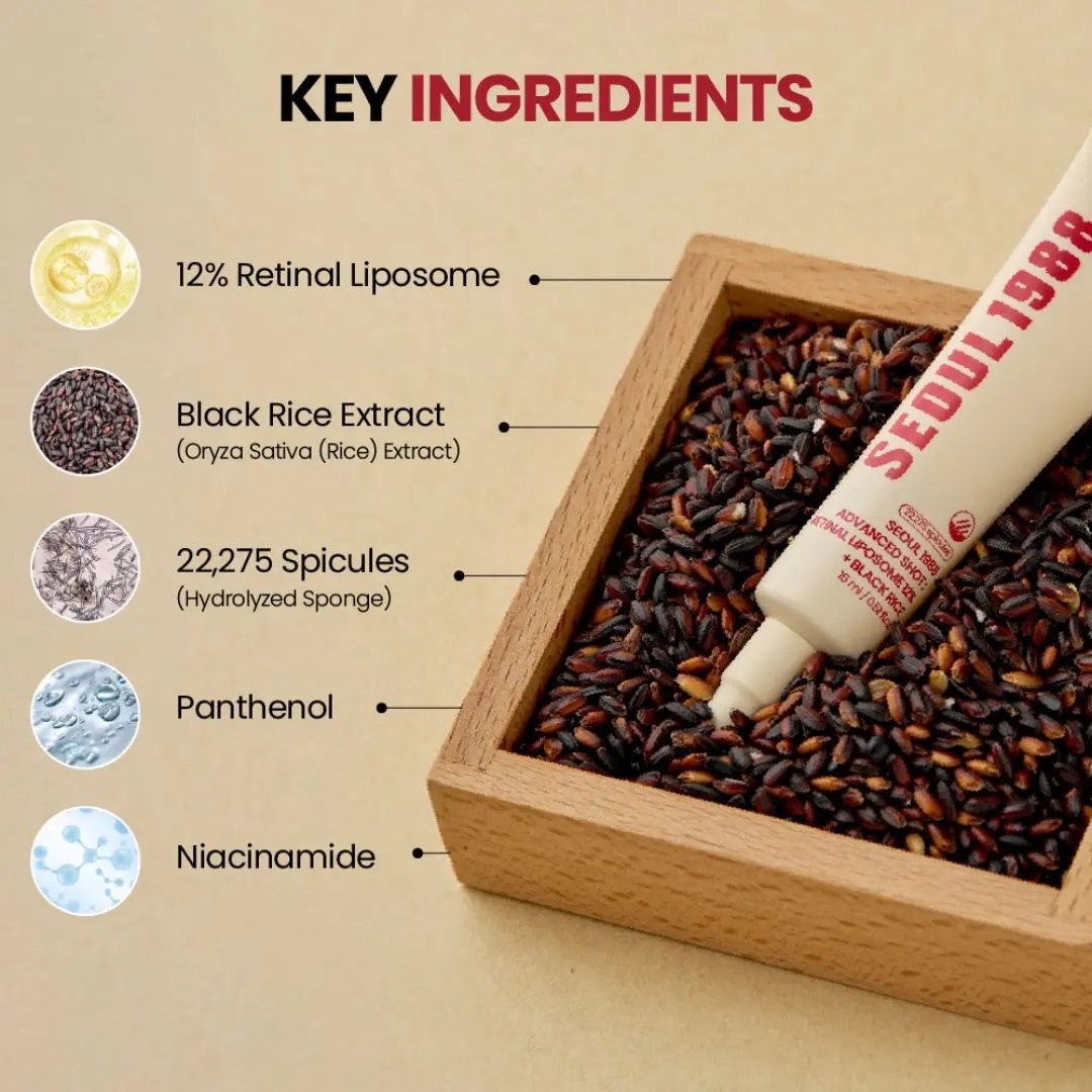 K-Secret - Seoul 1988 Advanced Shot: Retinal Liposome 12% + Black Rice