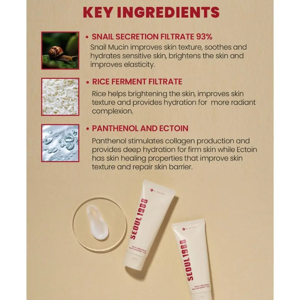 K-Secret - Seoul 1988 Essence: Snail Mucin 97 Percent + Rice 100ml
