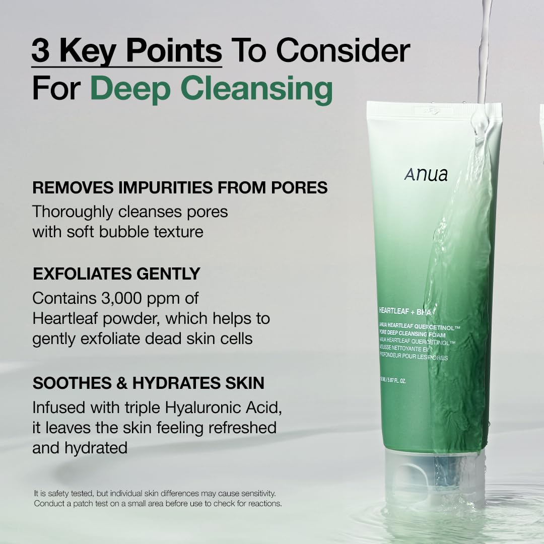 Heartleaf Succinic Moisture Cleansing Foam - Anua