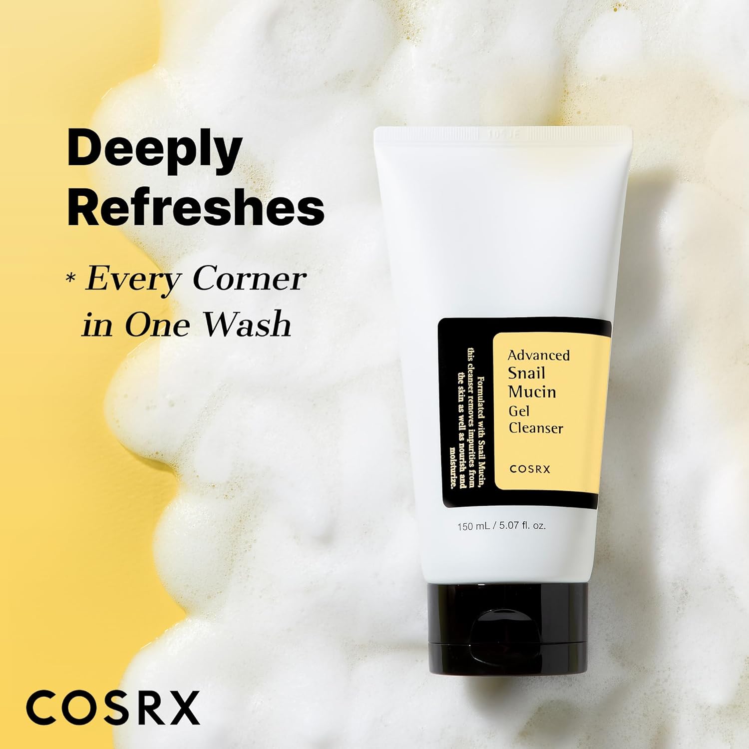 Advanced Snail Mucin Power Gel Cleanser - COSRX