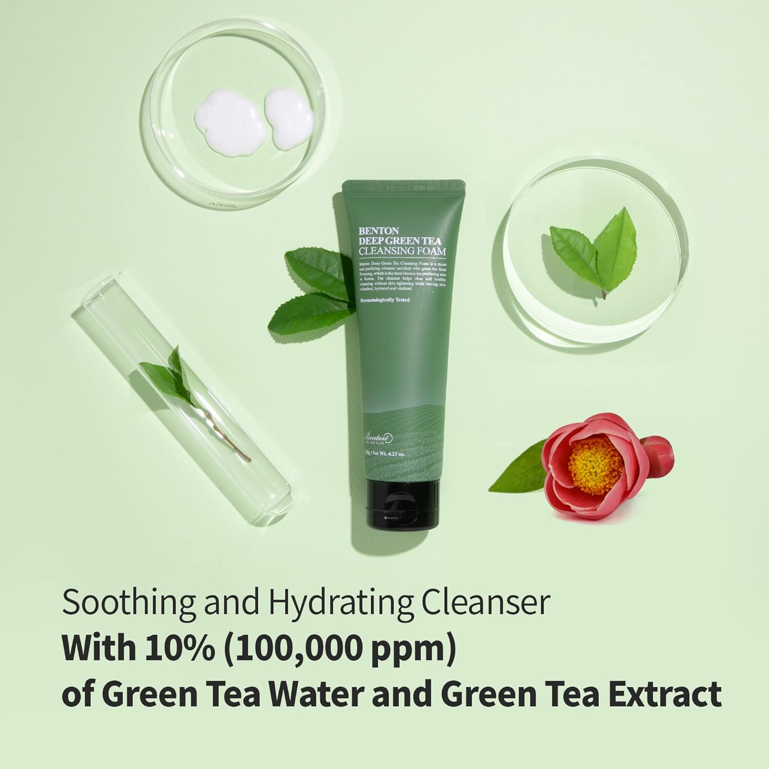 DEEP GREEN TEA Cleansing Foam - Benton