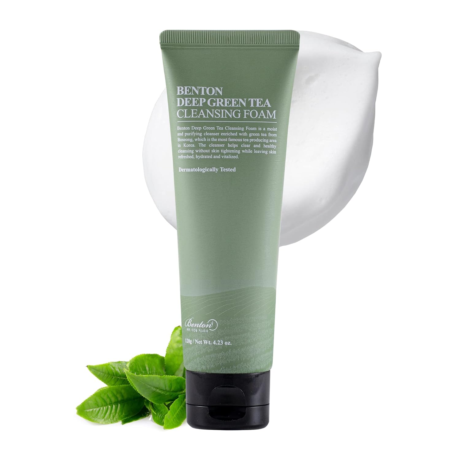 DEEP GREEN TEA Cleansing Foam - Benton