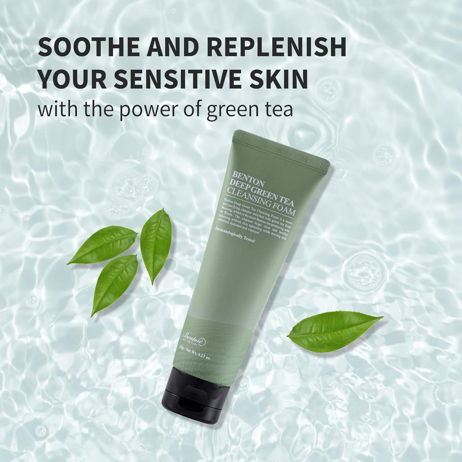 DEEP GREEN TEA Cleansing Foam - Benton