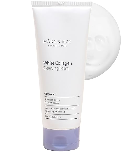 White Collagen Cleansing Foam - MARY & MAY