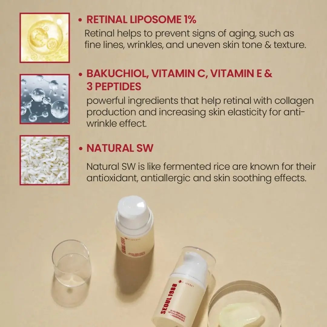 K-Secret - Seoul 1988 Cream: Retinal Liposome 1% + Fermented Rice