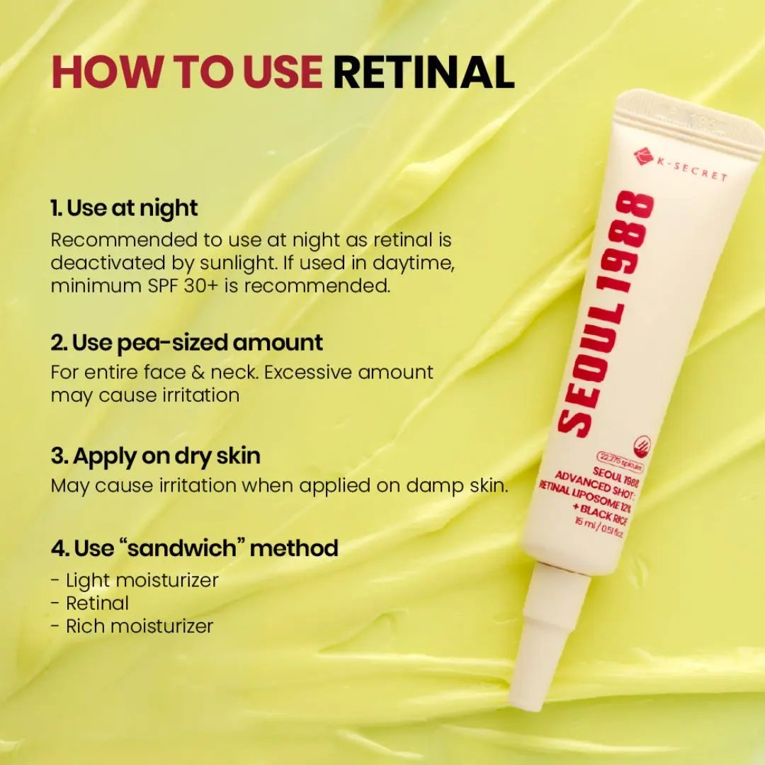 K-Secret - Seoul 1988 Advanced Shot: Retinal Liposome 12% + Black Rice