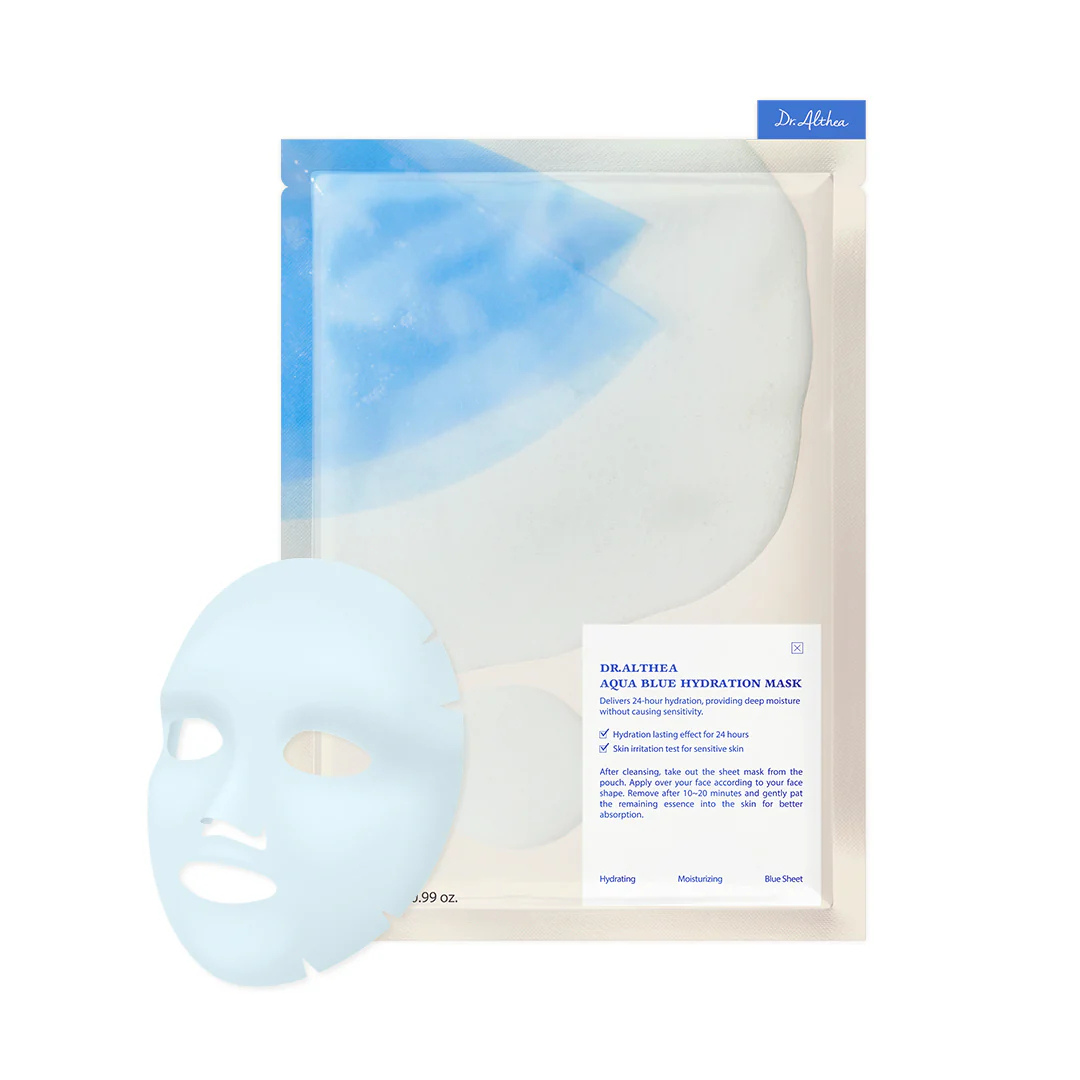 Aqua Blue Hydration Mask - 4 Masks