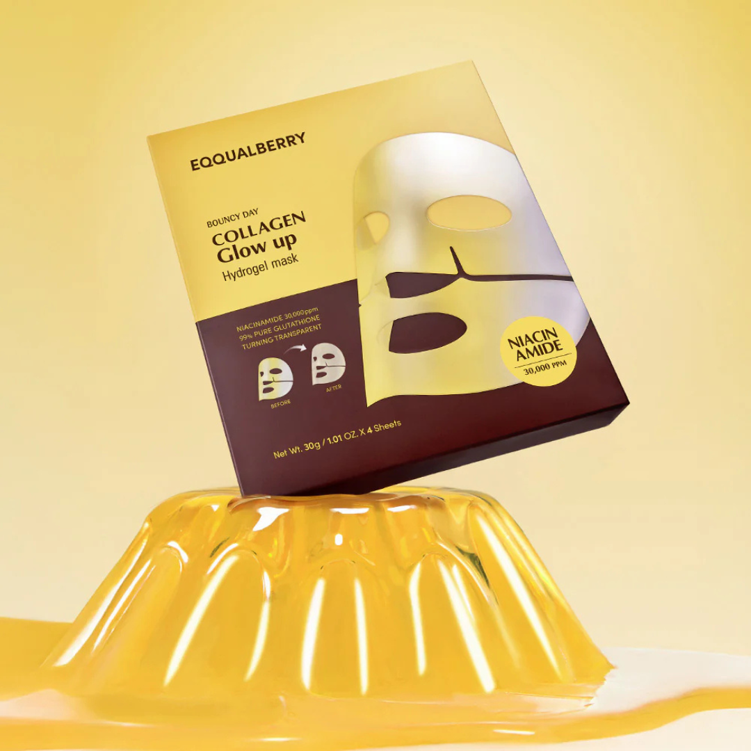 Collagen Glow up Hydrogel Mask Set - 4 Sheet Masks
