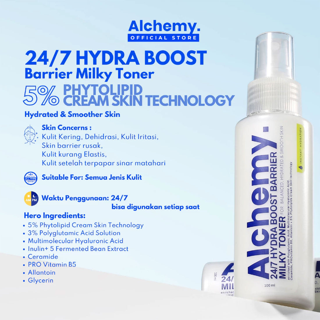 24/7 Hydra Boost Barrier Milky Toner