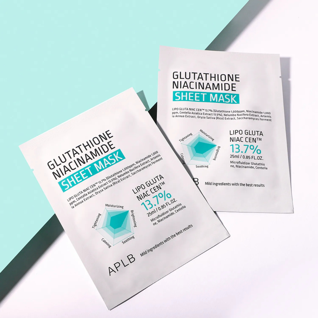 Glutathione Niacinamide Sheet Mask - 1 Sheet Mask