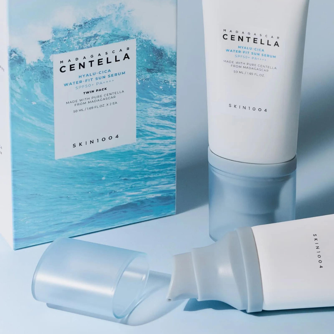 Madagascar Centella Hyalu-Cica Water-Fit Sun Serum - 50 ml x 2