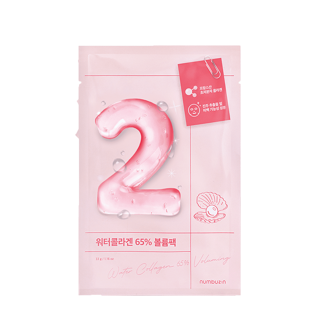 No. 2 Water Collagen 65% Voluming Sheet Mask 
