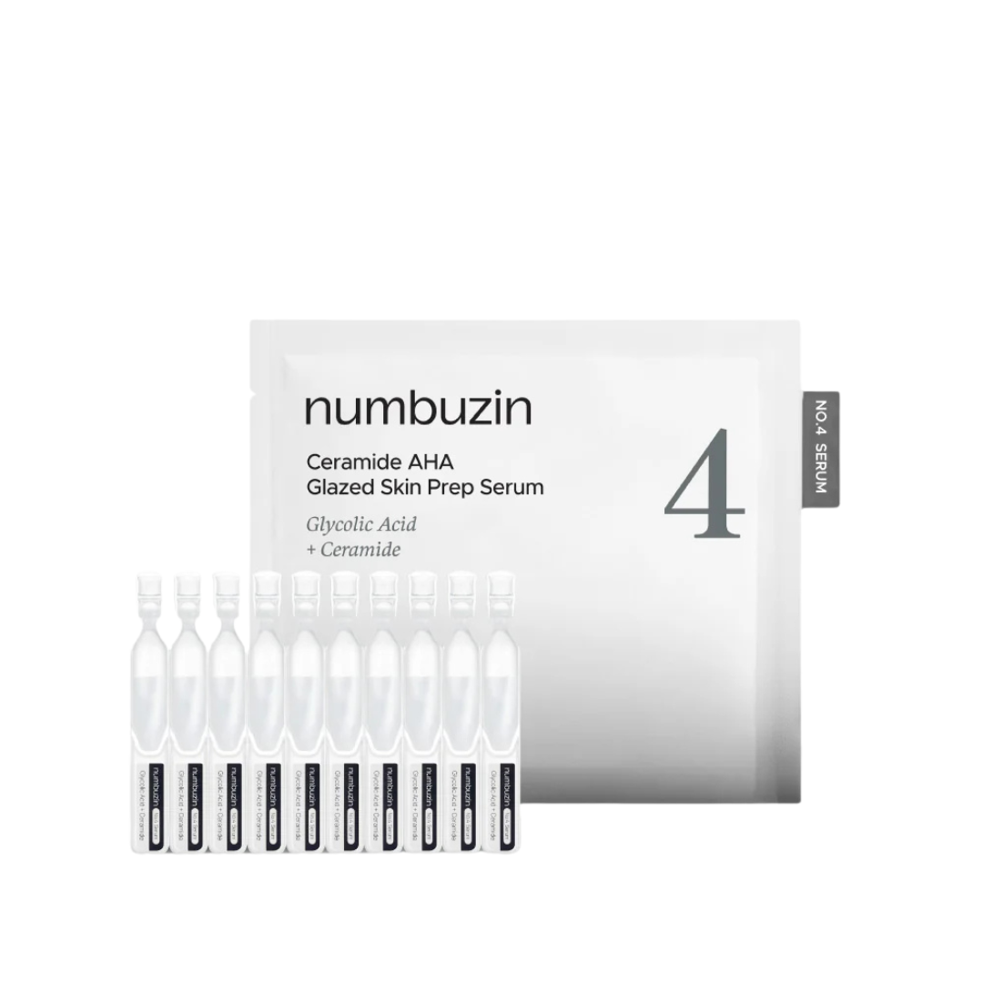 No.4 Ceramide AHA Glazed Skin Prep Serum - 1.3 ml x 10