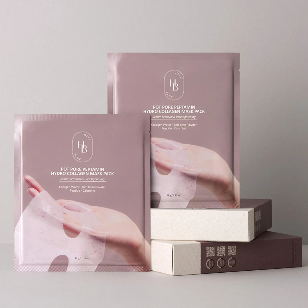 Pot Pore Peptamin Hydro Collagen Mask Pack - 4 Sheet Masks