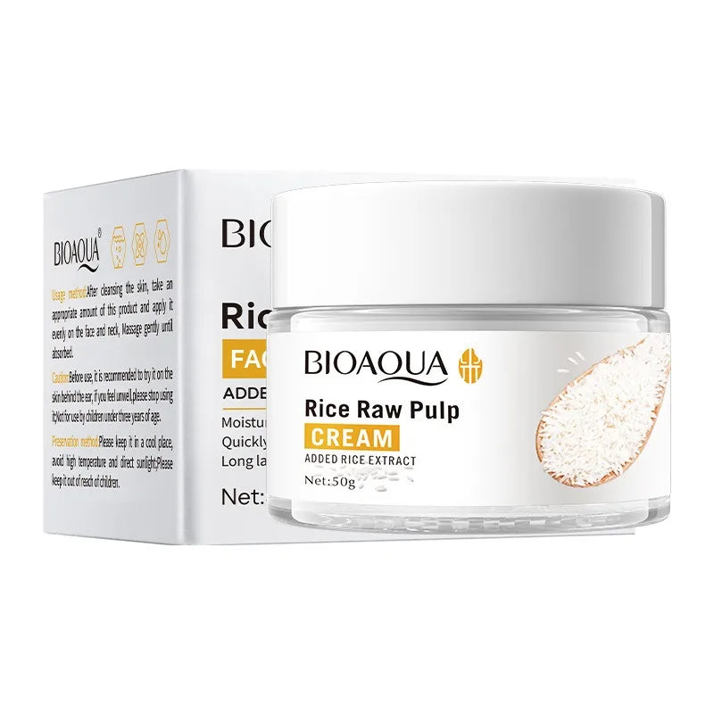 BIOAOUA Rice Puree Series Reduces Wrinkles Softens The Skin Enhances Skin Texture Moisturizes Nourishes The Skin Cleanses Face