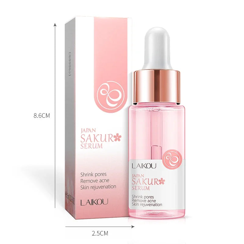 LAIKOU Sakura  Face Essence  Anti Wrinkle  Serum Shrink Pores Anti-Aging Moisturizing Dry Skin Care 17ml or 30ml