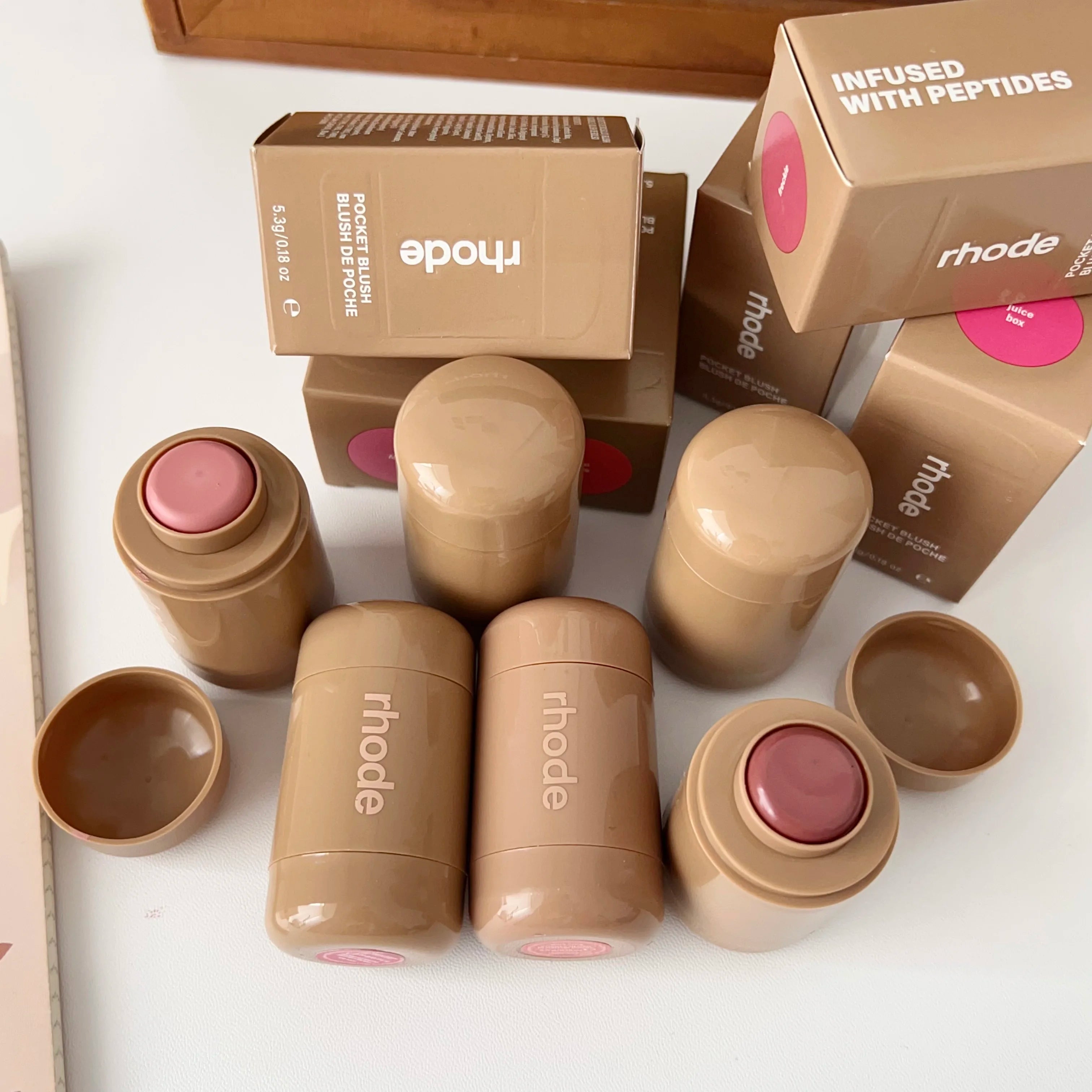 RHODE Makeup Cheek Blush Cream Blusher Stick Lip Gloss Phone Case For iPhone New Toast SALTY TAN Raspberry Espresso Lipstick INS