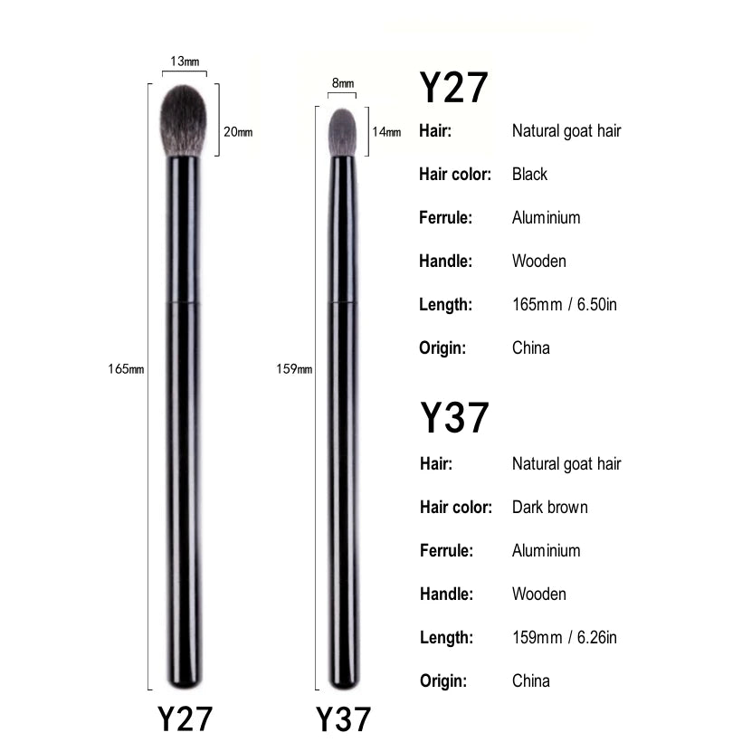 Tapered Eyeshadow Blending Makeup Brush Natural Goat Hair Nose Shadow Eyeshadow Make Up Tools