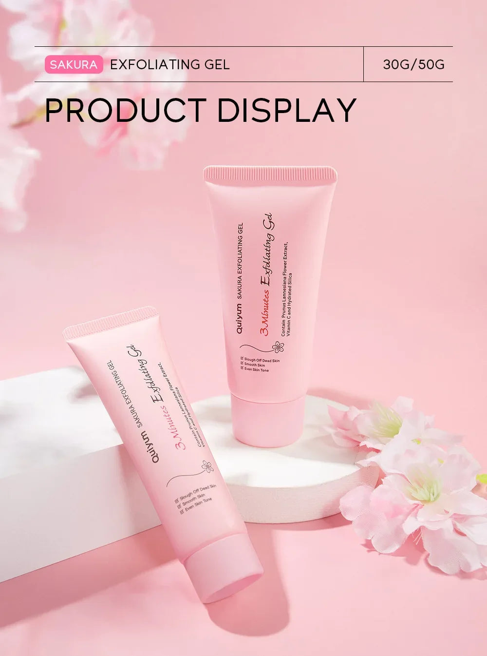 Sakura Exfoliating Peeling Gel Facial Scrub Moisturizing Nourishing Repair Scrubs Face Cream Beauty Skin Care