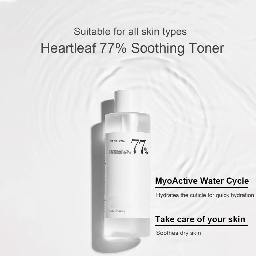 Heartleaf 77% Toner Natural Extract Houttuynia Cordata Moisturizing Refreshing Gentle Non-irritating Skin Care Products