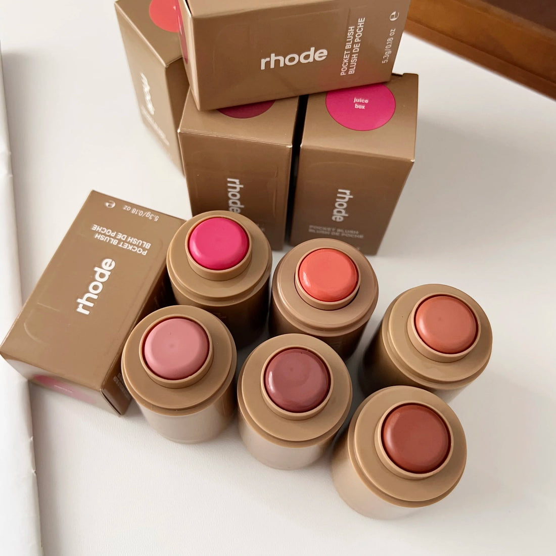 RHODE Makeup Cheek Blush Cream Blusher Stick Lip Gloss Phone Case For iPhone New Toast SALTY TAN Raspberry Espresso Lipstick INS