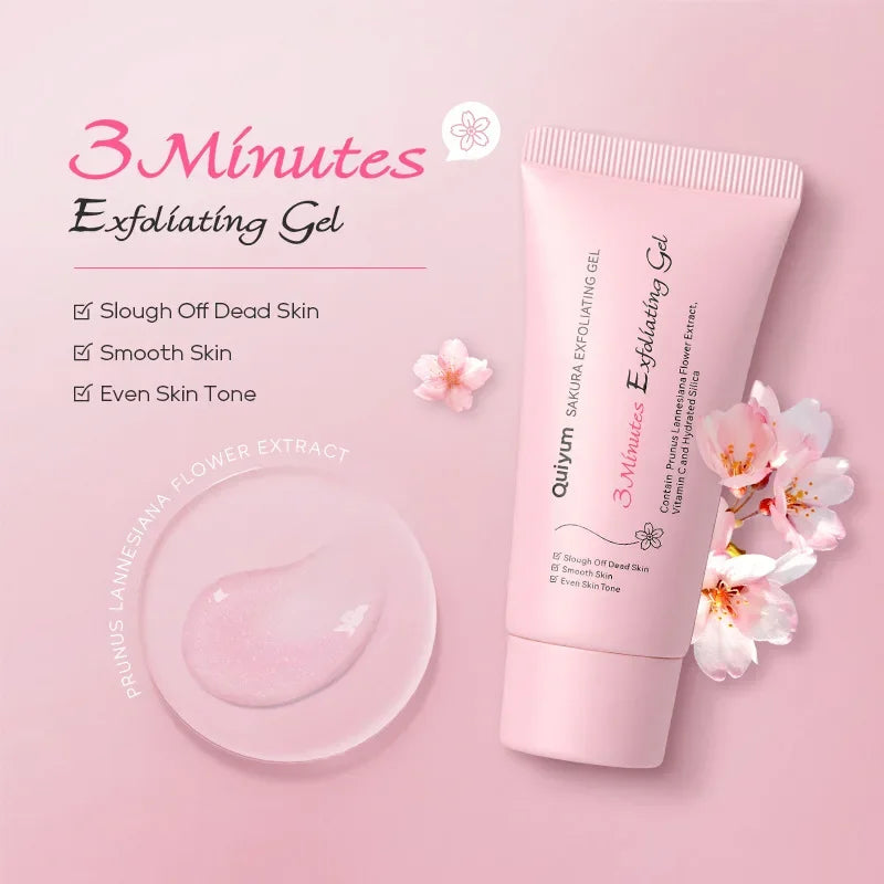 Sakura Exfoliating Peeling Gel Facial Scrub Moisturizing Nourishing Repair Scrubs Face Cream Beauty Skin Care