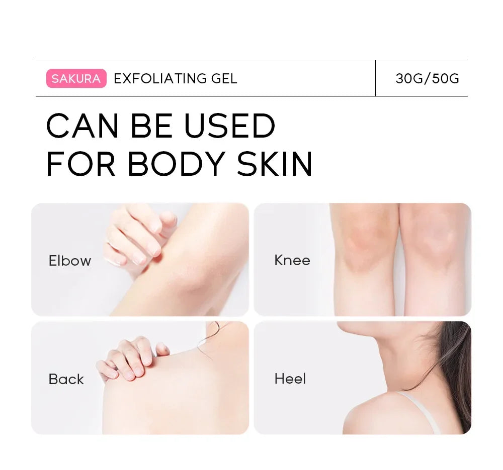 Sakura Exfoliating Peeling Gel Facial Scrub Moisturizing Nourishing Repair Scrubs Face Cream Beauty Skin Care