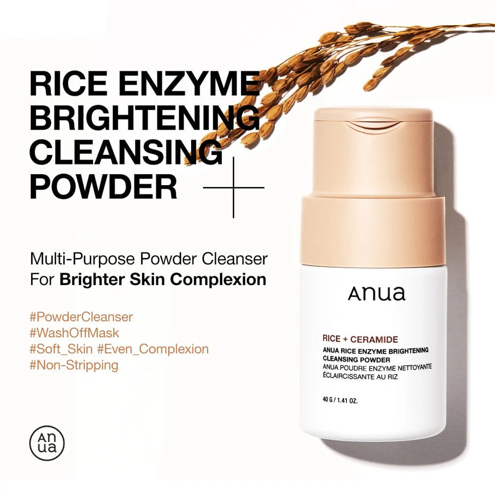 Rice Enzyme Brightening Cleansing Powder - Anua