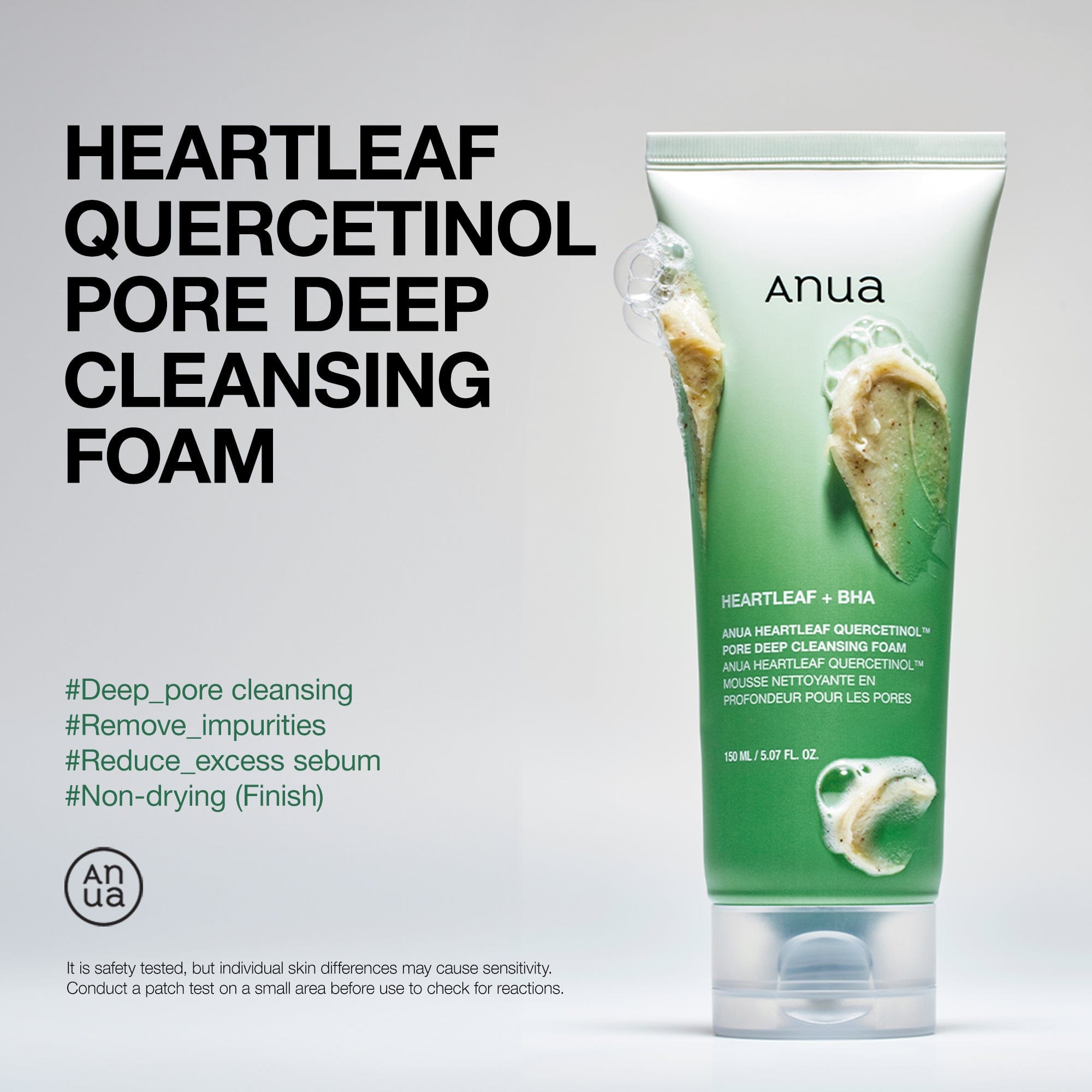 Heartleaf Quercetinol Pore Deep Cleansing Foam - Anua