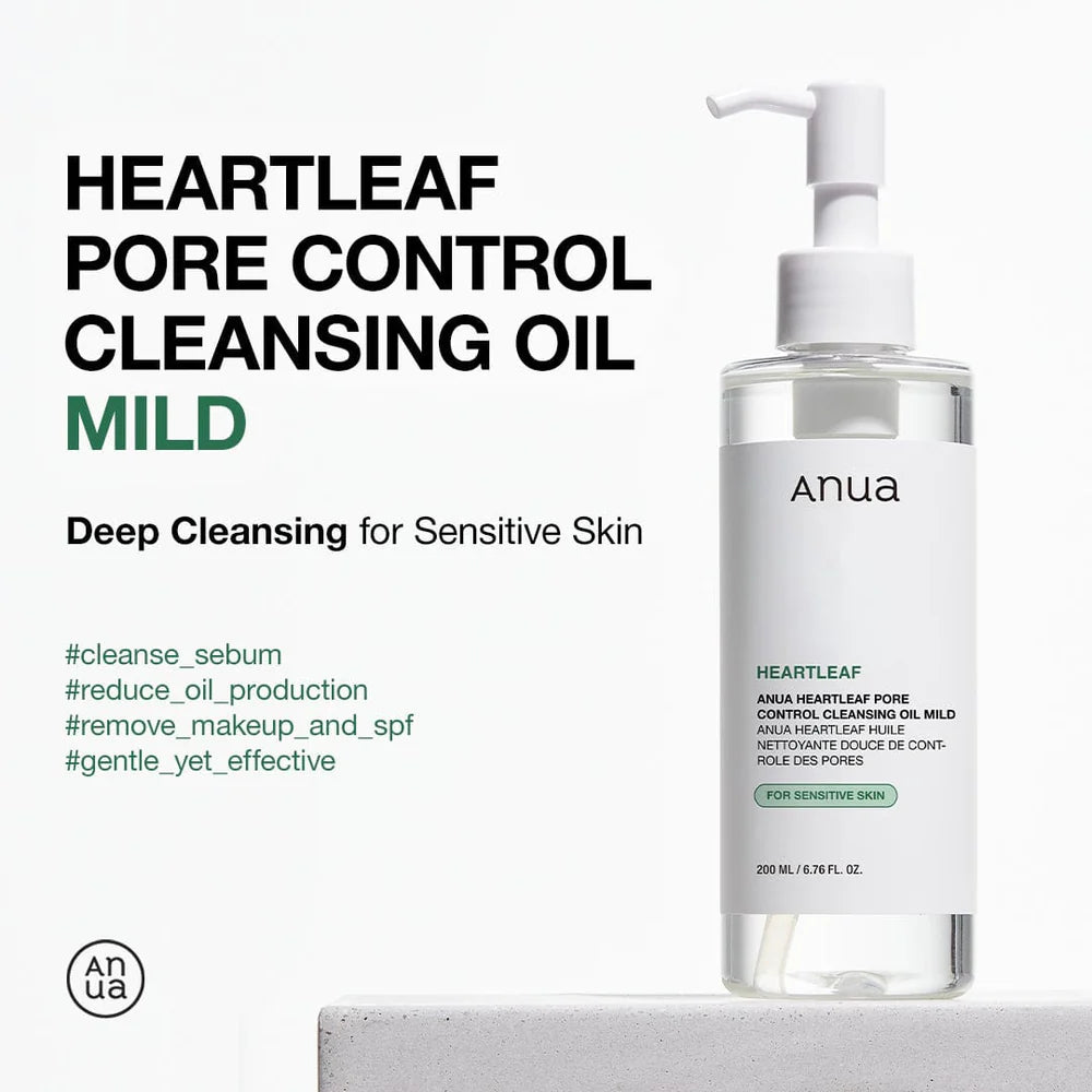 Heartleaf Pore Control Cleansing Oil Mild - Anua