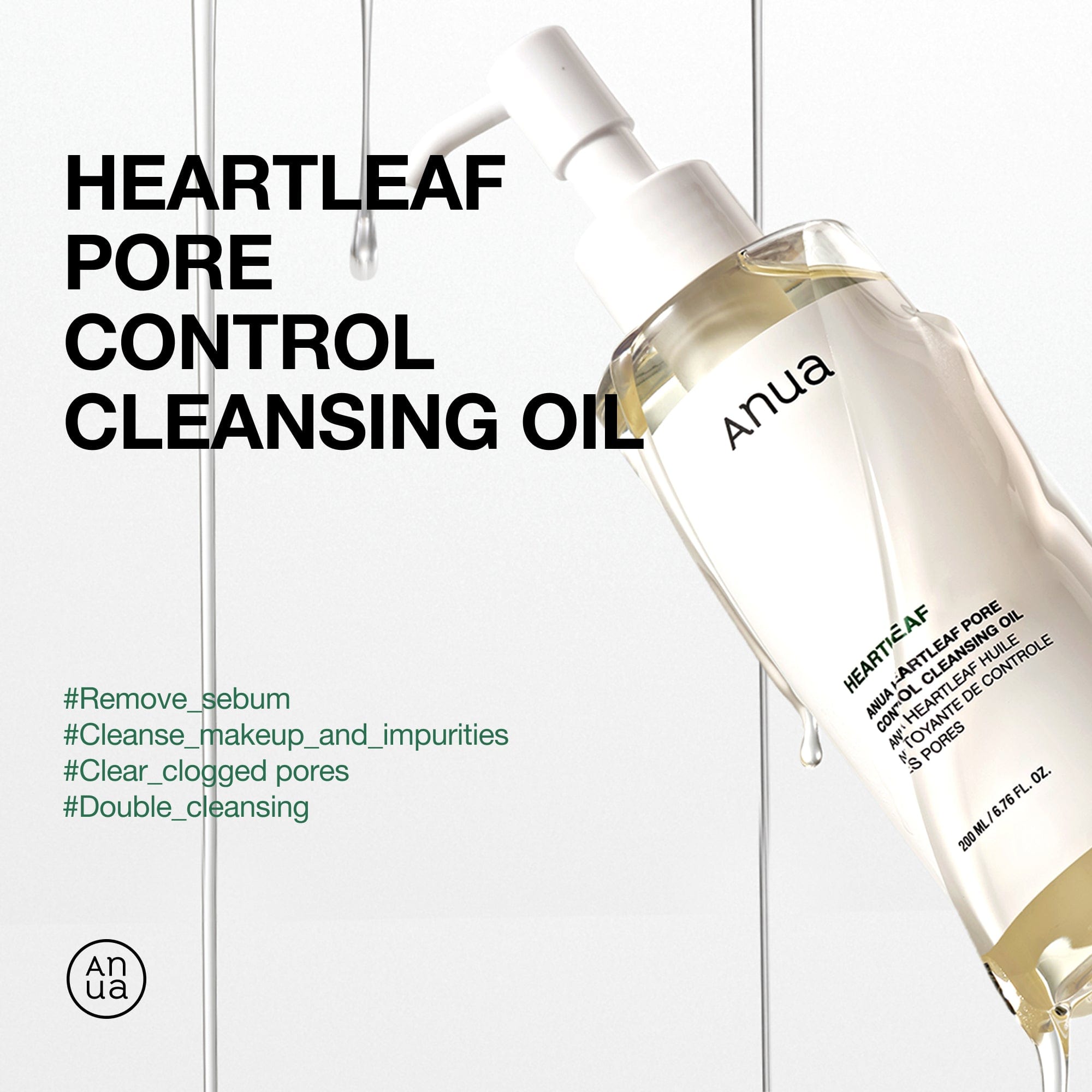 Heartleaf Pore Control Cleansing Oil - Anua