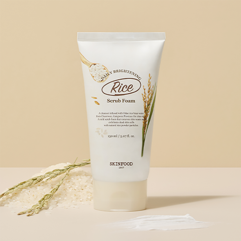 Rice Daily Brightening Scrub Foam